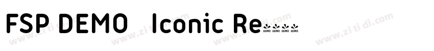 FSP DEMO   Iconic Re字体转换